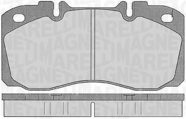 MAGNETI MARELLI Комплект тормозных колодок, дисковый тормоз 363916060530